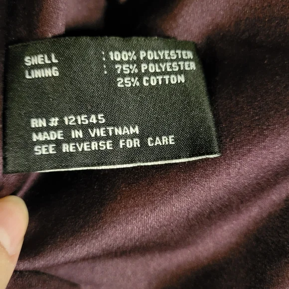 London Fog Eggplant Purple Trench Coat With Belt Tie And Removable Hood - Picture 4 of 12